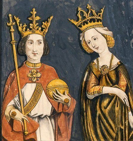 König Ruprecht I mit Gattin Elisabeth