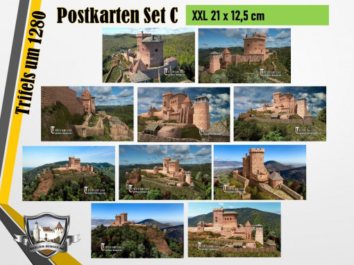 30-20-00-07-S-13_Burg Trifels (1280) - 10er-Postkartenset A+B_XXL (DIN A5)