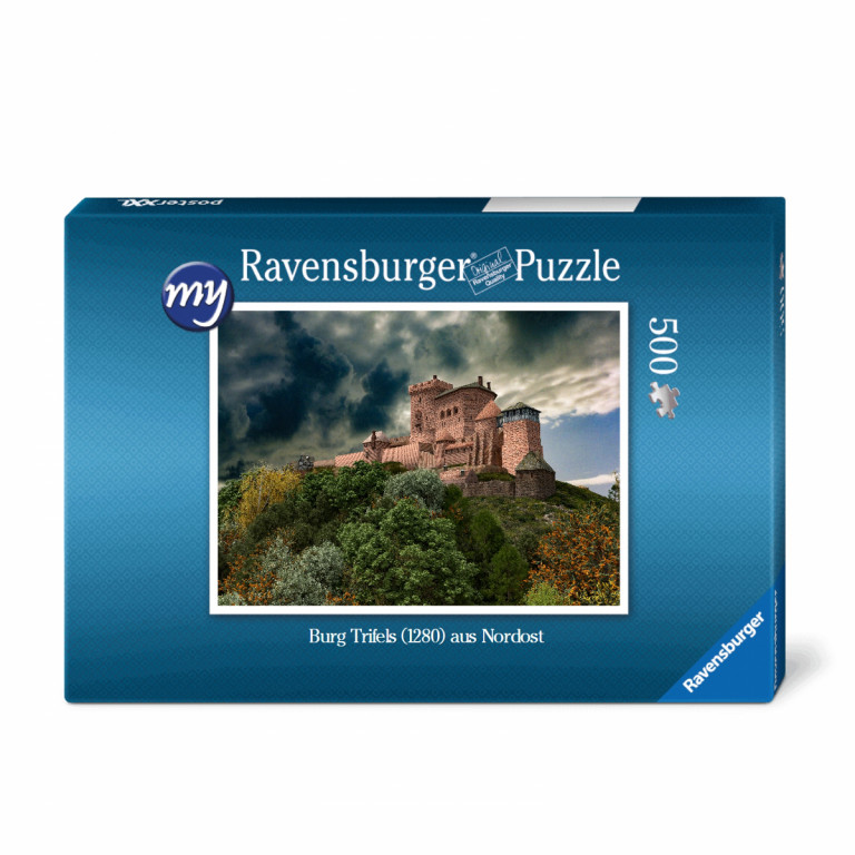 Für den Einsteiger: Puzzeln Sie die fotorealistische Rekonstruktion der Reichsburg Trifels des Jahres 1280. Sie erhalten ein qualitätsvolles Ravensburger-Puzzle (500 Teile). Maße des fertigen Puzzles: 43