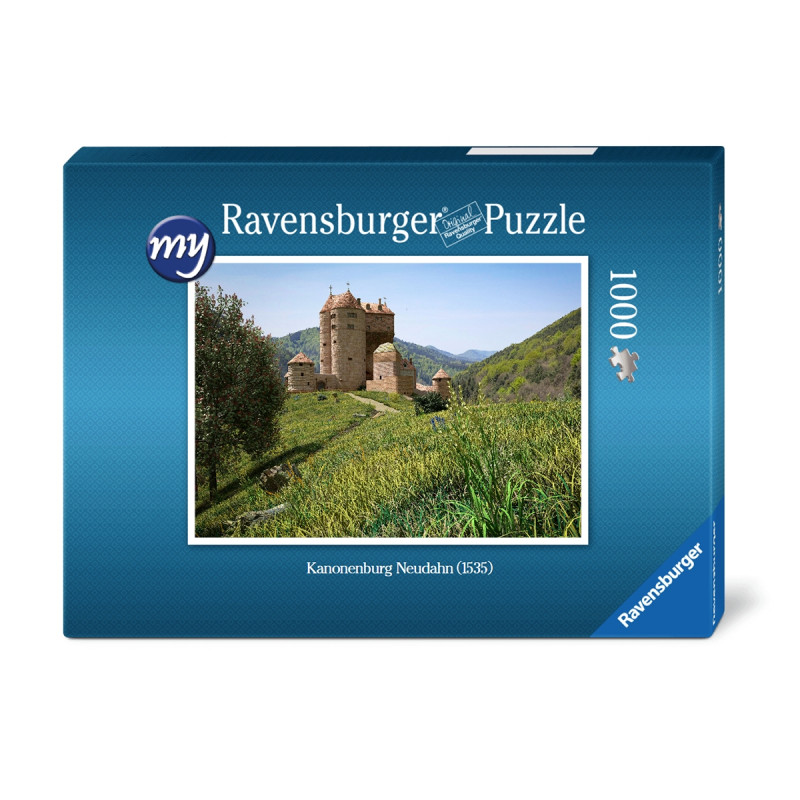 Für den fortgeschrittenen Puzzler: Puzzeln Sie die fotorealistische Rekonstruktion der Kanonenburg Neudahn um 1535. Sie erhalten ein qualitätsvolles Ravensburger-Puzzle (1.000 Teile). Maße des fertigen Puzzles: 69