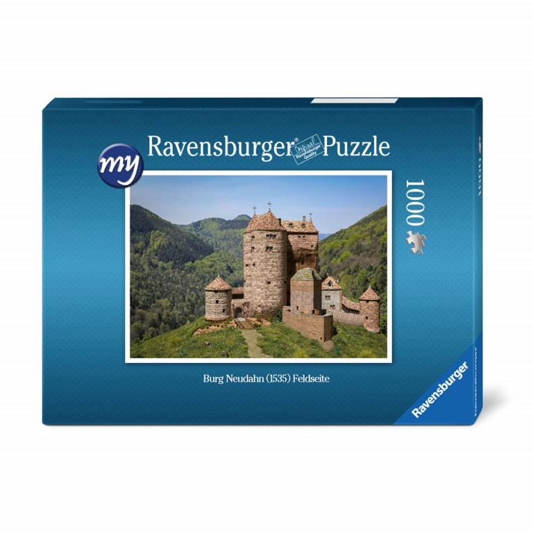 Für den fortgeschrittenen Puzzler: Puzzeln Sie die fotorealistische Rekonstruktion der Kanonenburg Neudahn um 1535. Sie erhalten ein qualitätsvolles Ravensburger-Puzzle (1.000 Teile). Maße des fertigen Puzzles: 69