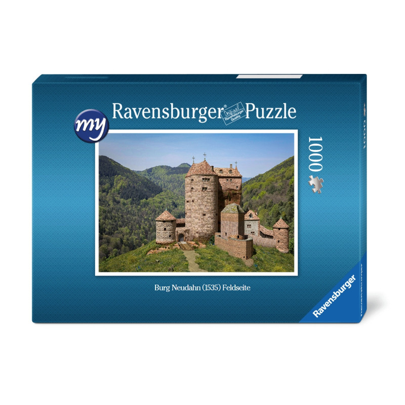 Für den fortgeschrittenen Puzzler: Puzzeln Sie die fotorealistische Rekonstruktion der Kanonenburg Neudahn um 1535. Sie erhalten ein qualitätsvolles Ravensburger-Puzzle (1.000 Teile). Maße des fertigen Puzzles: 69