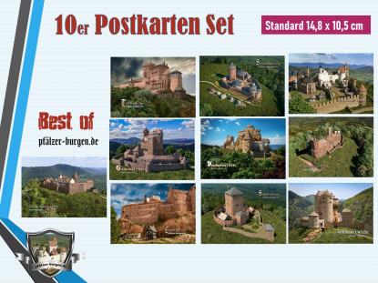 10er Postkartenset im Standardformat aus der Serie "Best Of" Rekonstruktionen