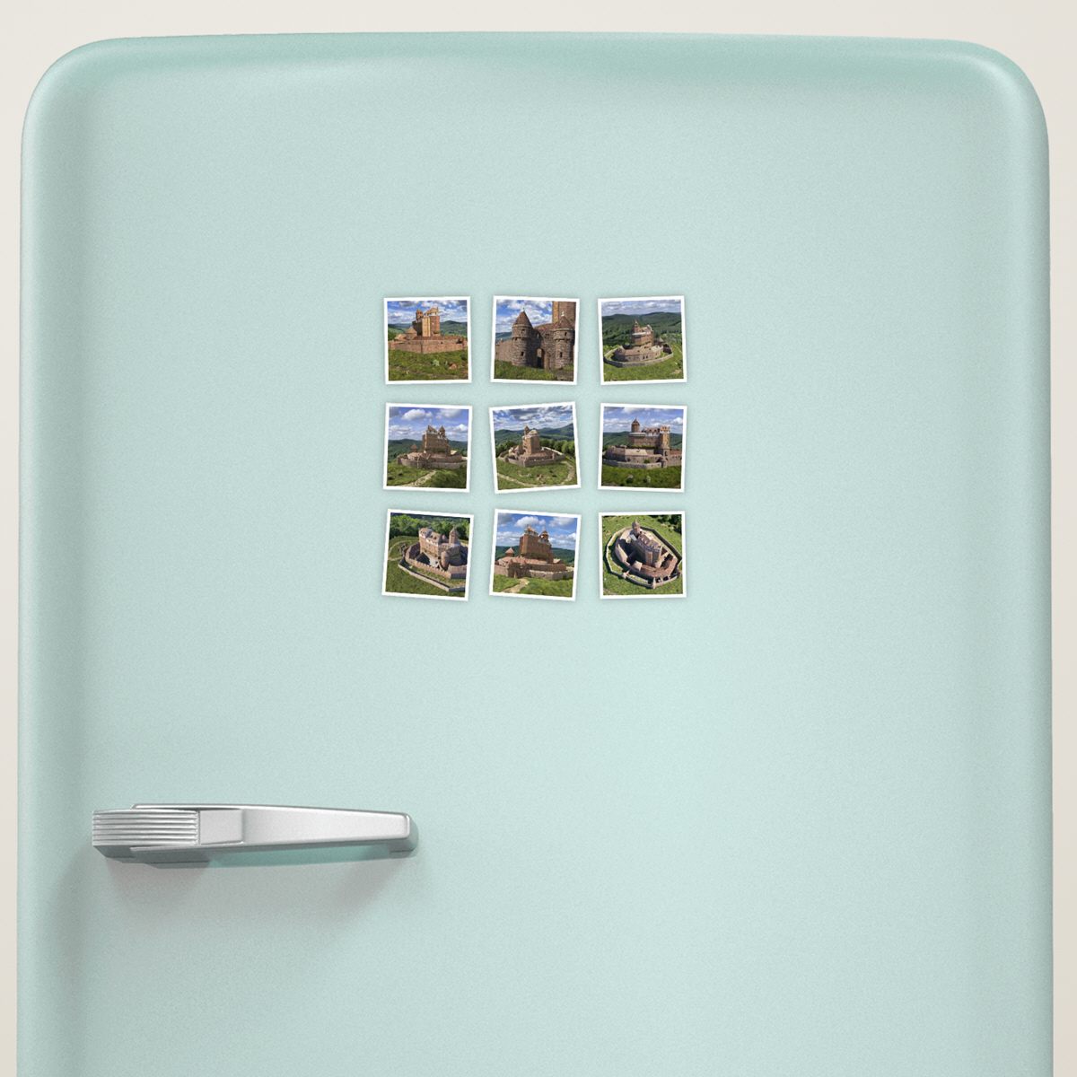 Kühlschrankmagnet Gräfenstein 9er Set Seitenkante 5cm