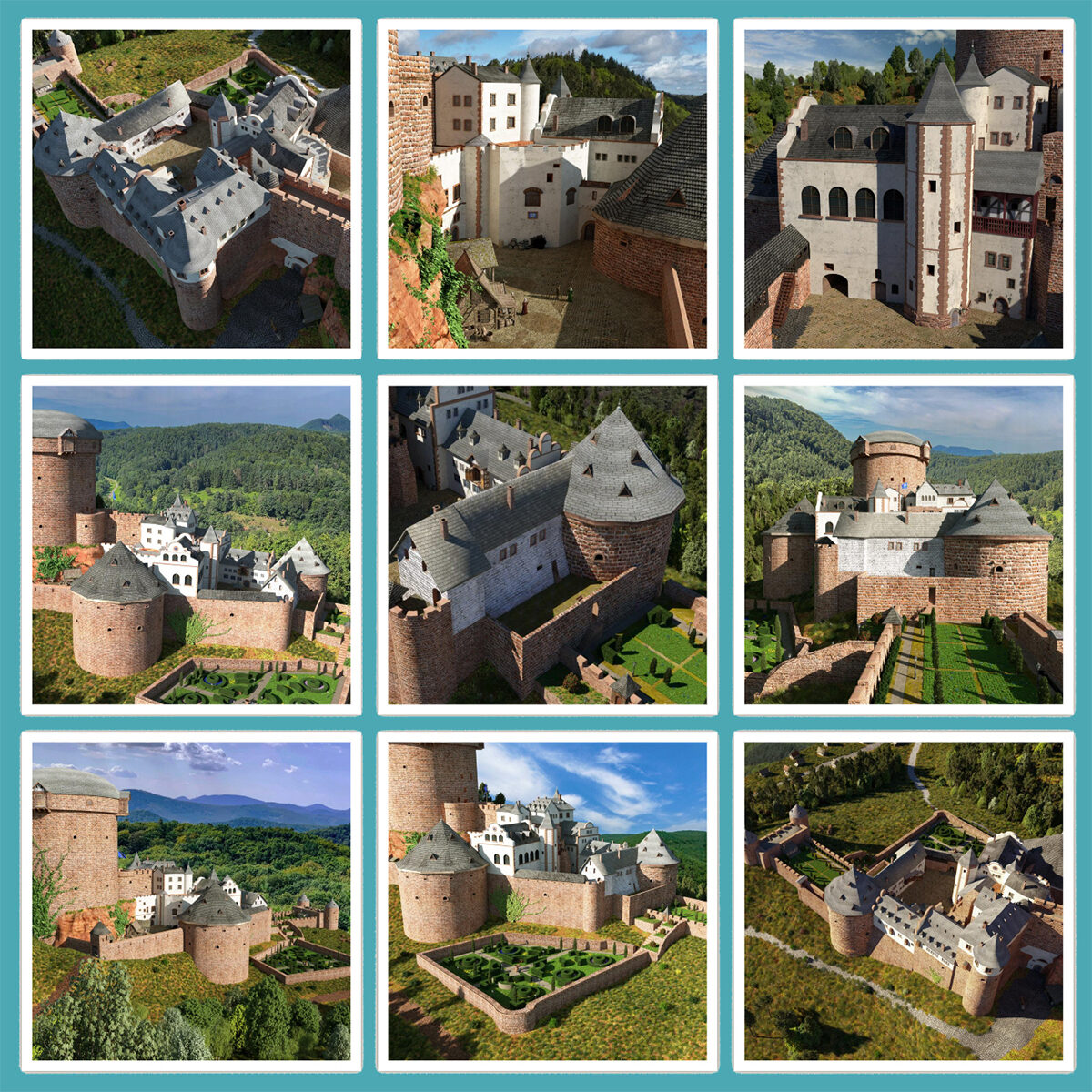 Hardenburg 9er Set Kühlschrankmagnet Hardenburg 9er Set