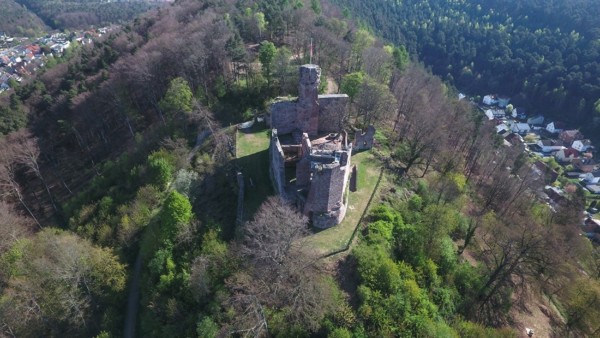 Hohenecken: Blickrichtung zur Feindseite