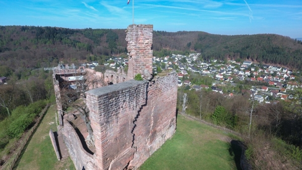 Schildmauerkrone aus Westen betrachtet