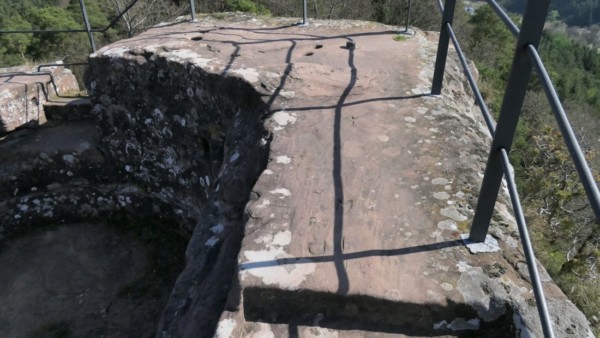 Der östlichste Teil der Oberburg von Altdahn