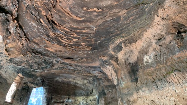 Felsdecke der Wächterkammer Felsdecke der Wächterkammer