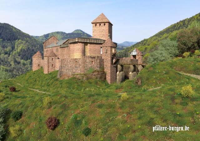 Der Bergfried symbolisiert Macht und militärische Stärke