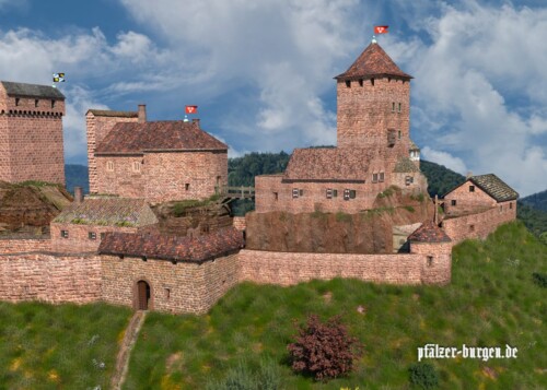 Vermutete Zugänge zum Tanstein des Jahres 1475