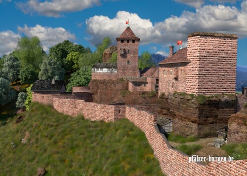 Zur Bebauung des Ostfelsens von Burg Tanstein um 1475