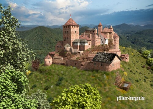 Tanstein um 1475 aus Südwesten